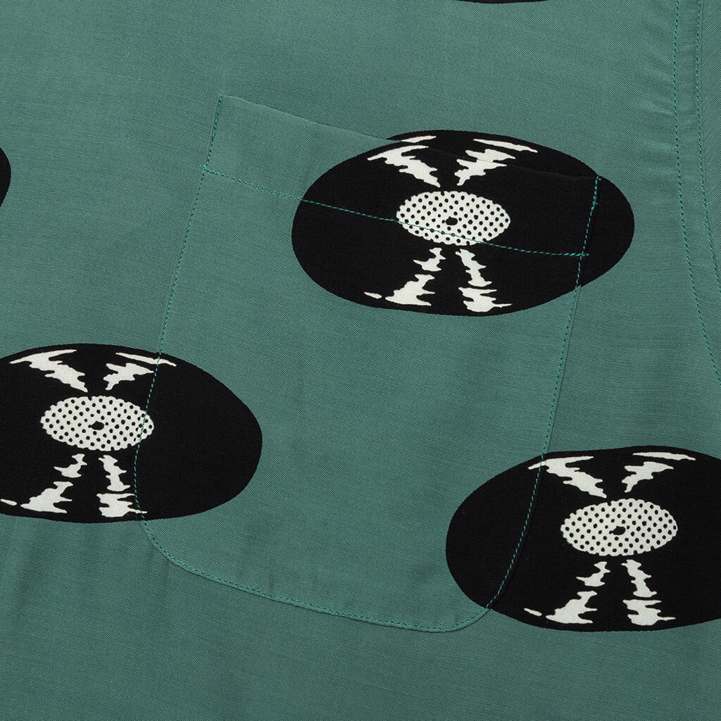 Hawaiian S/S Shirt Type-4 - Green - Image 4