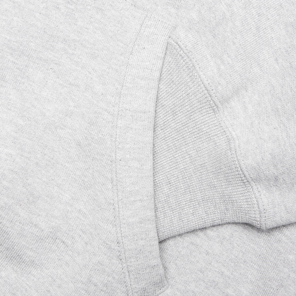 Heavyweight Pullover Hooded Sweatshirt Type 2 - Gray - Image 4