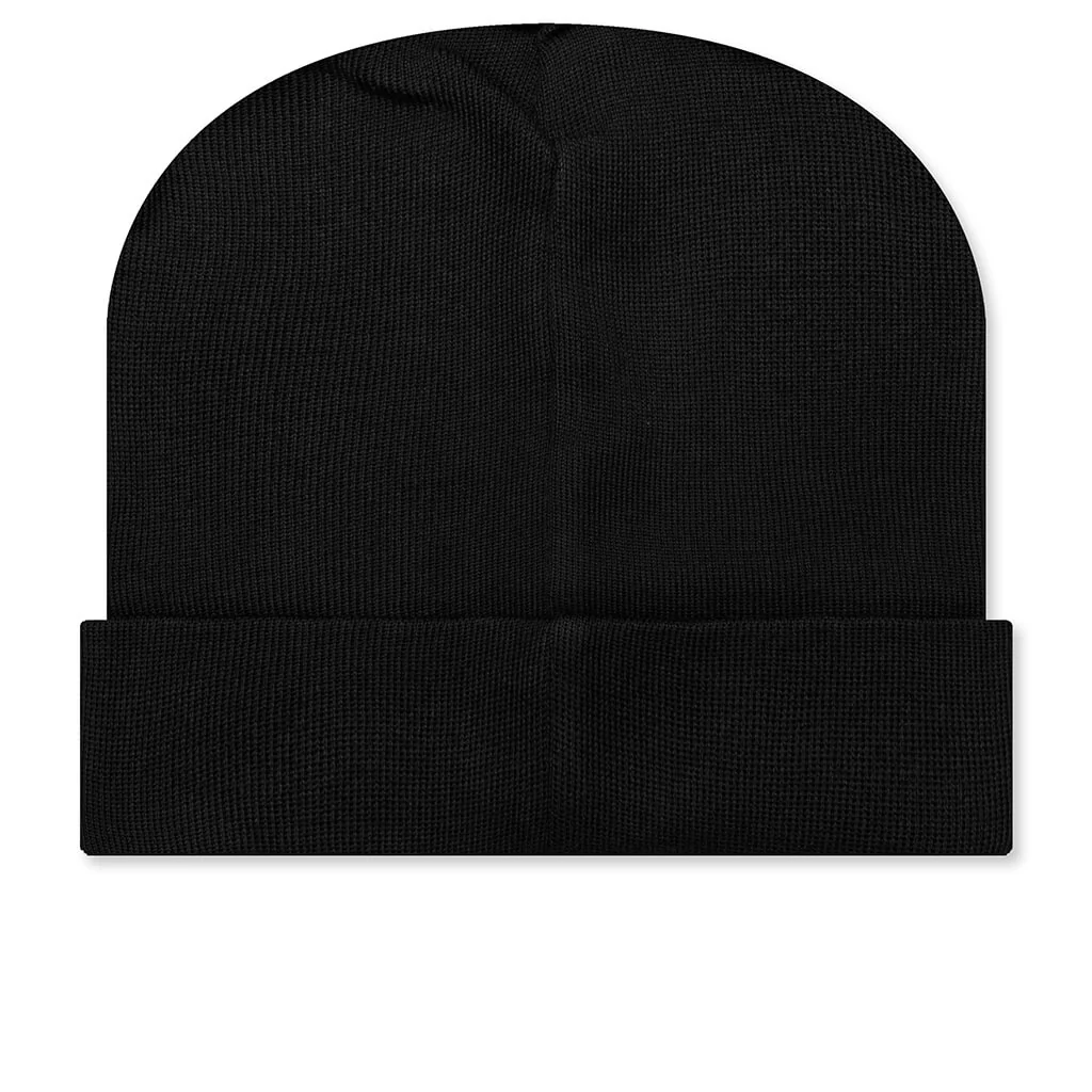 Knit Watch Cap - Black - Image 2