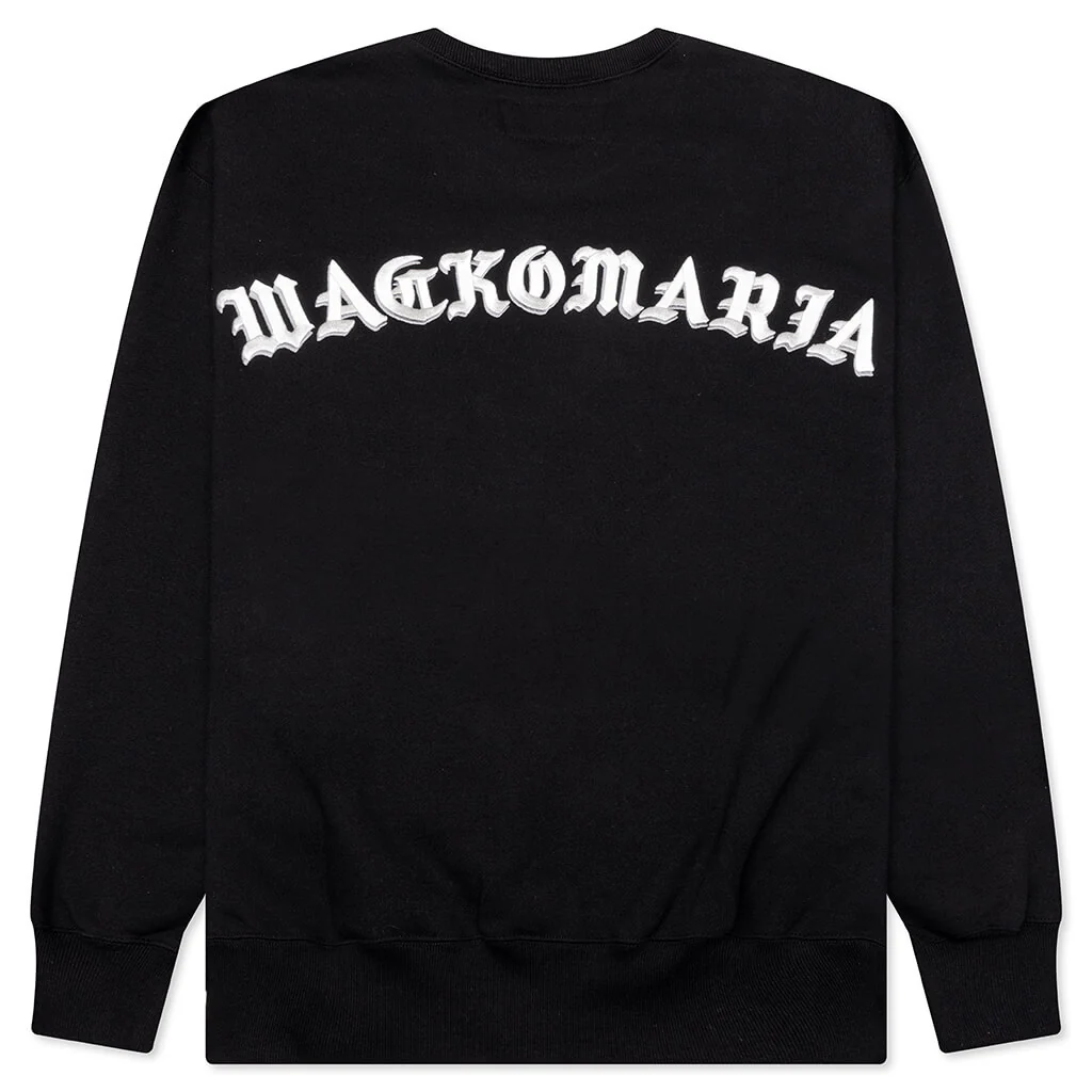 Middle Weight Crewneck Sweatshirt Type 2 - Black - Image 2