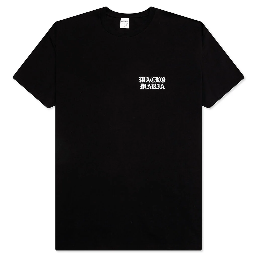 Washed Heavyweight Crewneck T-Shirt Type 2 - Black