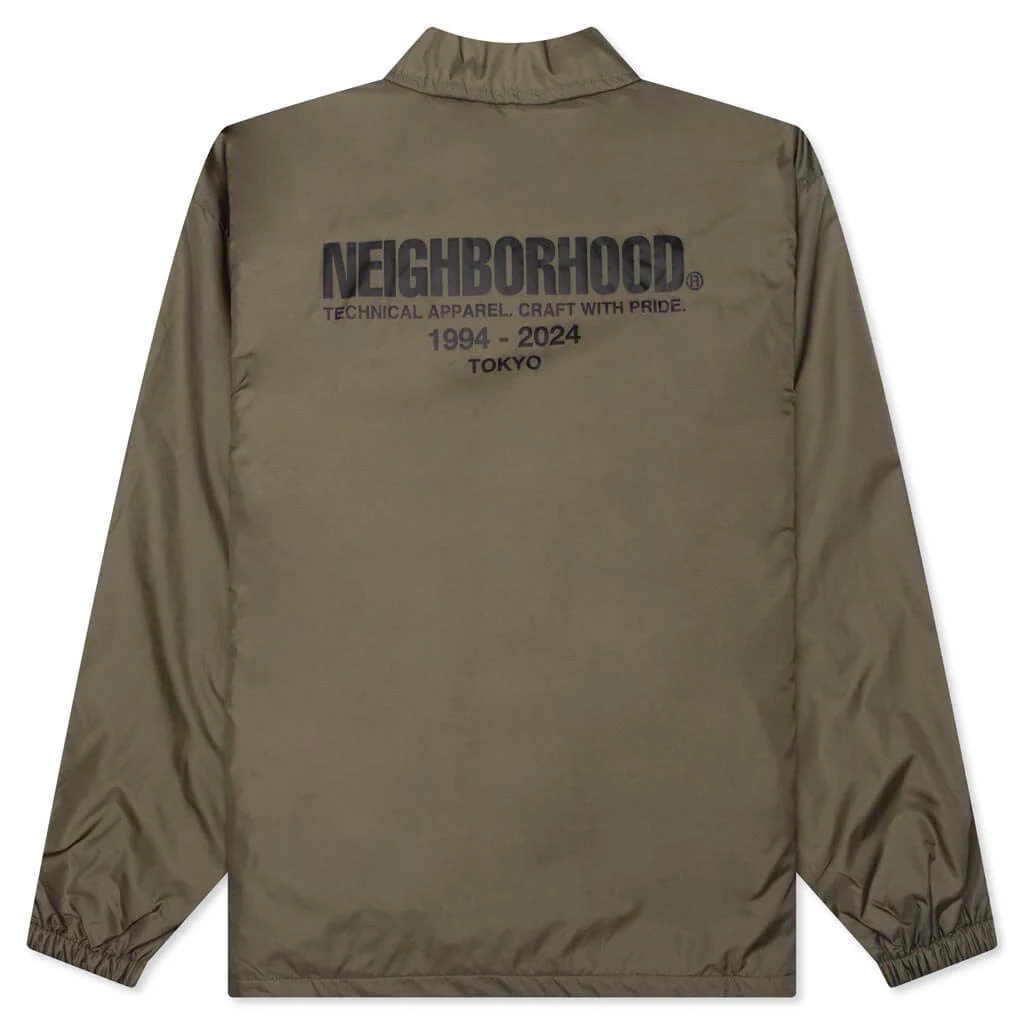 Windbreaker Coach Jacket - Olive Drab - Image 2