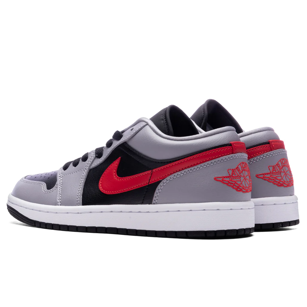 Women's Air Jordan 1 Low - Cement Grey/Fire Red/Black - Image 3