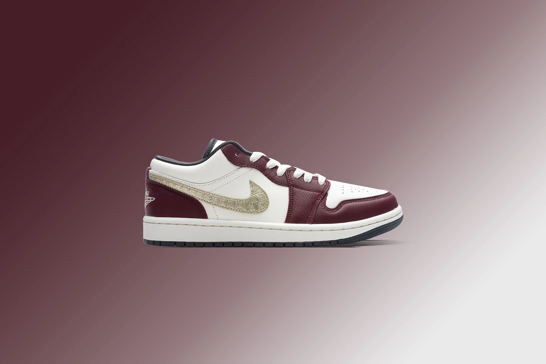 Women's Air Jordan 1 Low 'Chinese New Year' - Sail/Metallic Gold Grain/Dark Team Red - Image 5