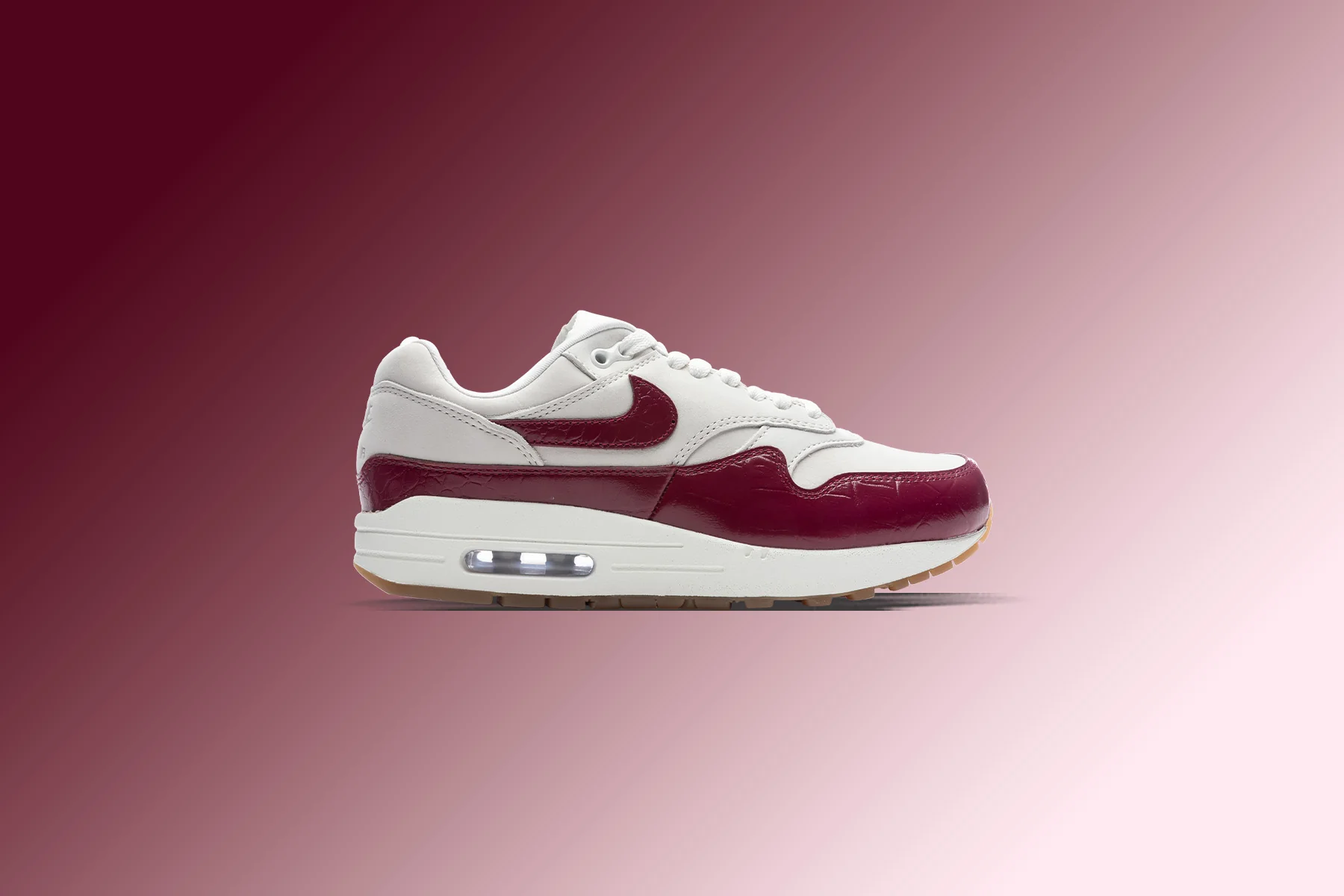 Women's Air Max 1 LX - Sail/Team Red/Gum Light Brown - Image 5