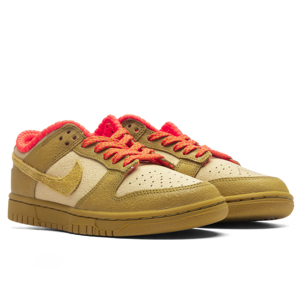 Women's Dunk Low - Sesame/Bronzine/Picante Red - Image 2