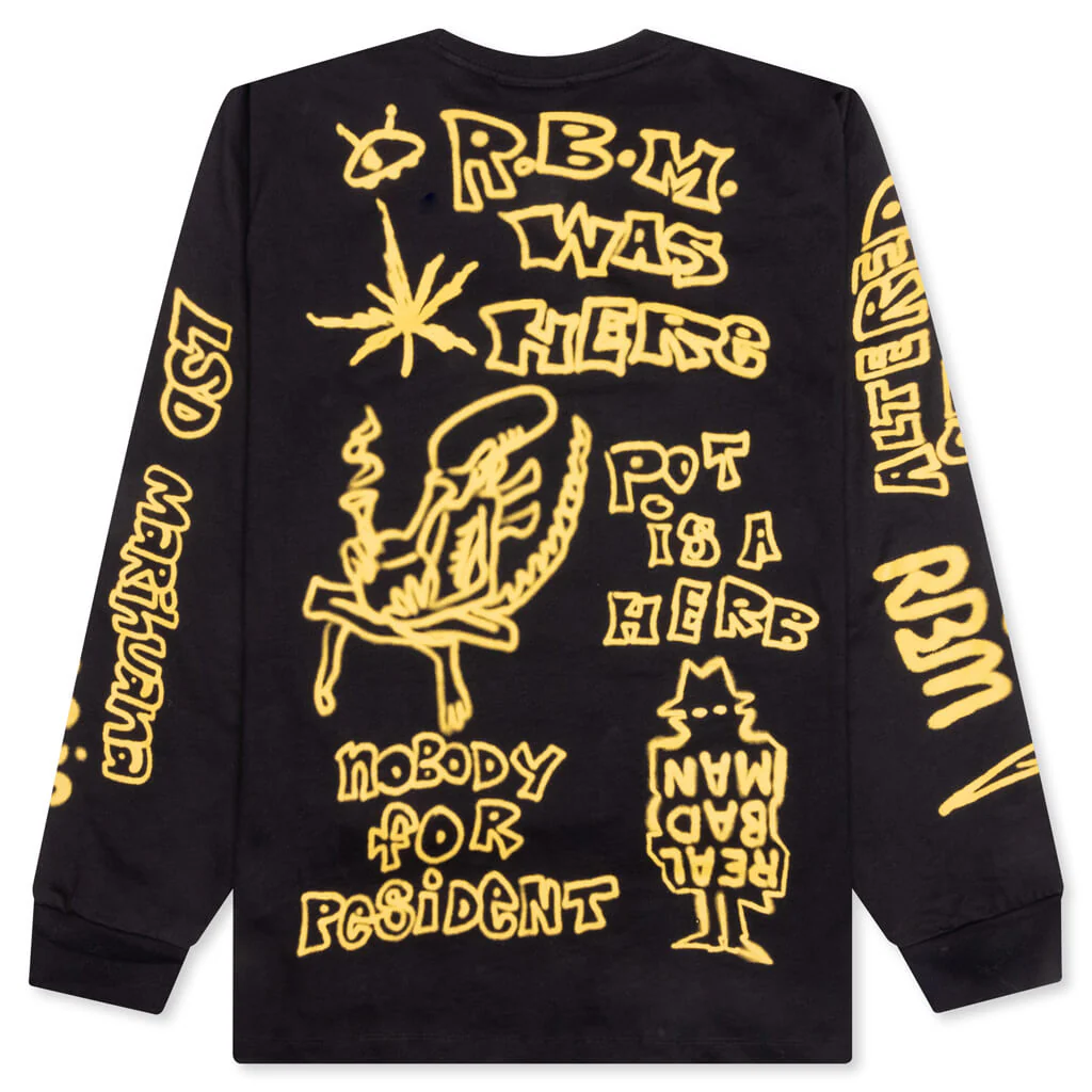 Youth Party L/S Tee - Black - Image 2