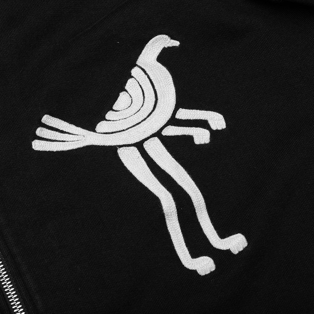 Zipped Pigeon Zip Hooded Sweatshirt - Black - Image 3